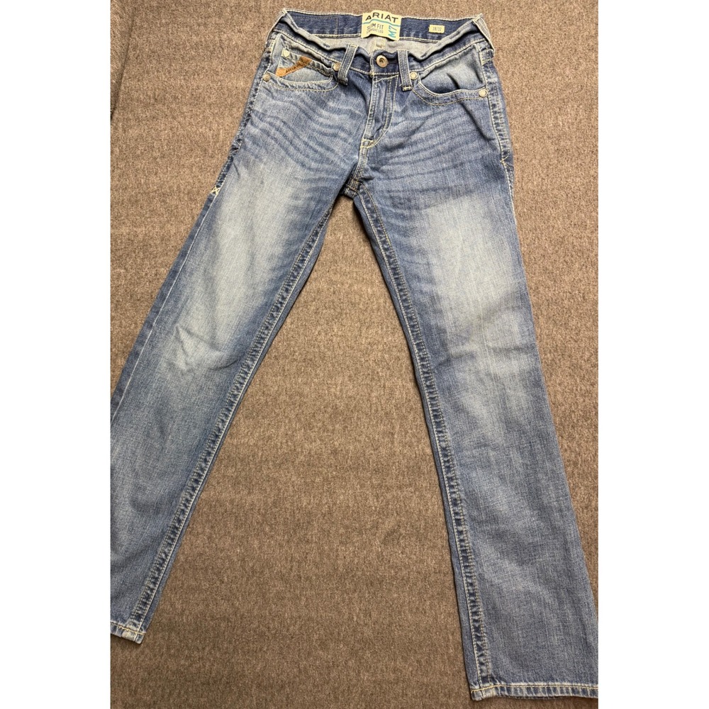 Ariat M7 Slim Fit Straight Leg Jeans Mens 28x32 Medium Wash Western Denim